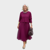 Miriam | Completo due pezzi con blusa e abito senza maniche