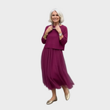 Miriam | Completo due pezzi con blusa e abito senza maniche