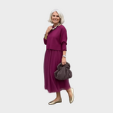 Miriam | Completo due pezzi con blusa e abito senza maniche