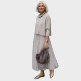 Miriam | Completo due pezzi con blusa e abito senza maniche
