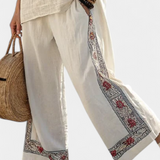 Rosalba | Completo mediterraneo con ricami floreali