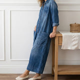 Enrica | Salopette in denim di cotone