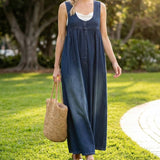 Veronica | Abito lungo in denim vintage