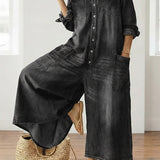 Enrica | Salopette in denim di cotone
