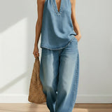 Erica | Completo due pezzi in denim