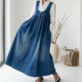 Veronica | Abito lungo in denim vintage