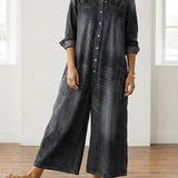 Enrica | Salopette in denim di cotone
