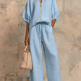 Ida | Set con camicia e pantaloni ampi