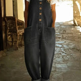 Ester | Salopette in denim con lavaggio vintage