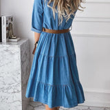 Roberta | Abito in jeans casual e raffinato