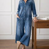 Enrica | Salopette in denim di cotone