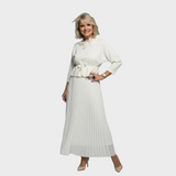 Miriam | Completo due pezzi con blusa e abito senza maniche