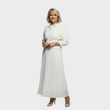 Miriam | Completo due pezzi con blusa e abito senza maniche
