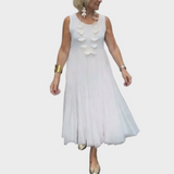 Miriam | Completo due pezzi con blusa e abito senza maniche