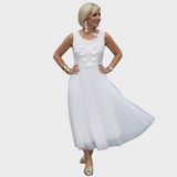 Miriam | Completo due pezzi con blusa e abito senza maniche